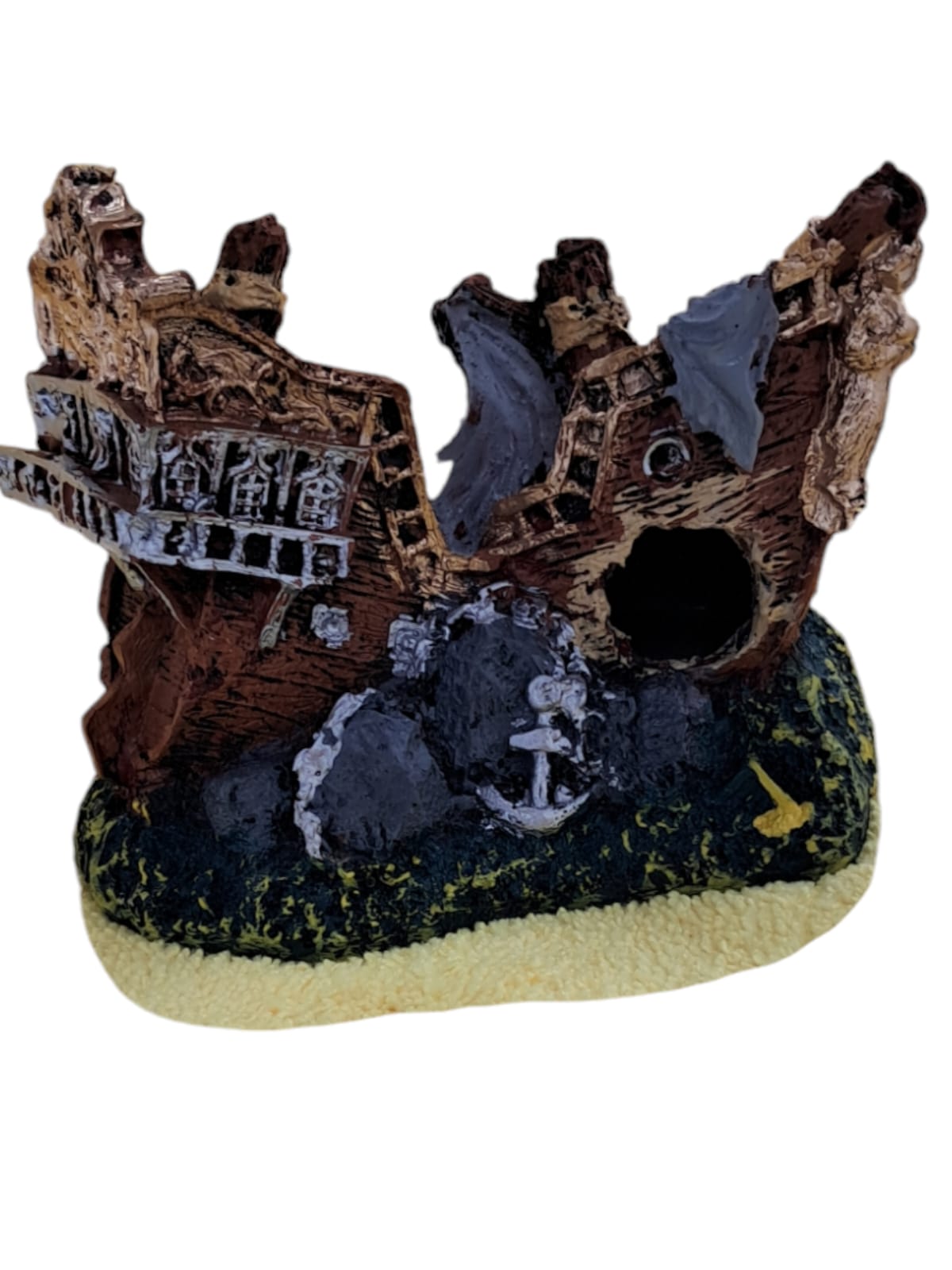 Figura de Barco Partido para Acuario
