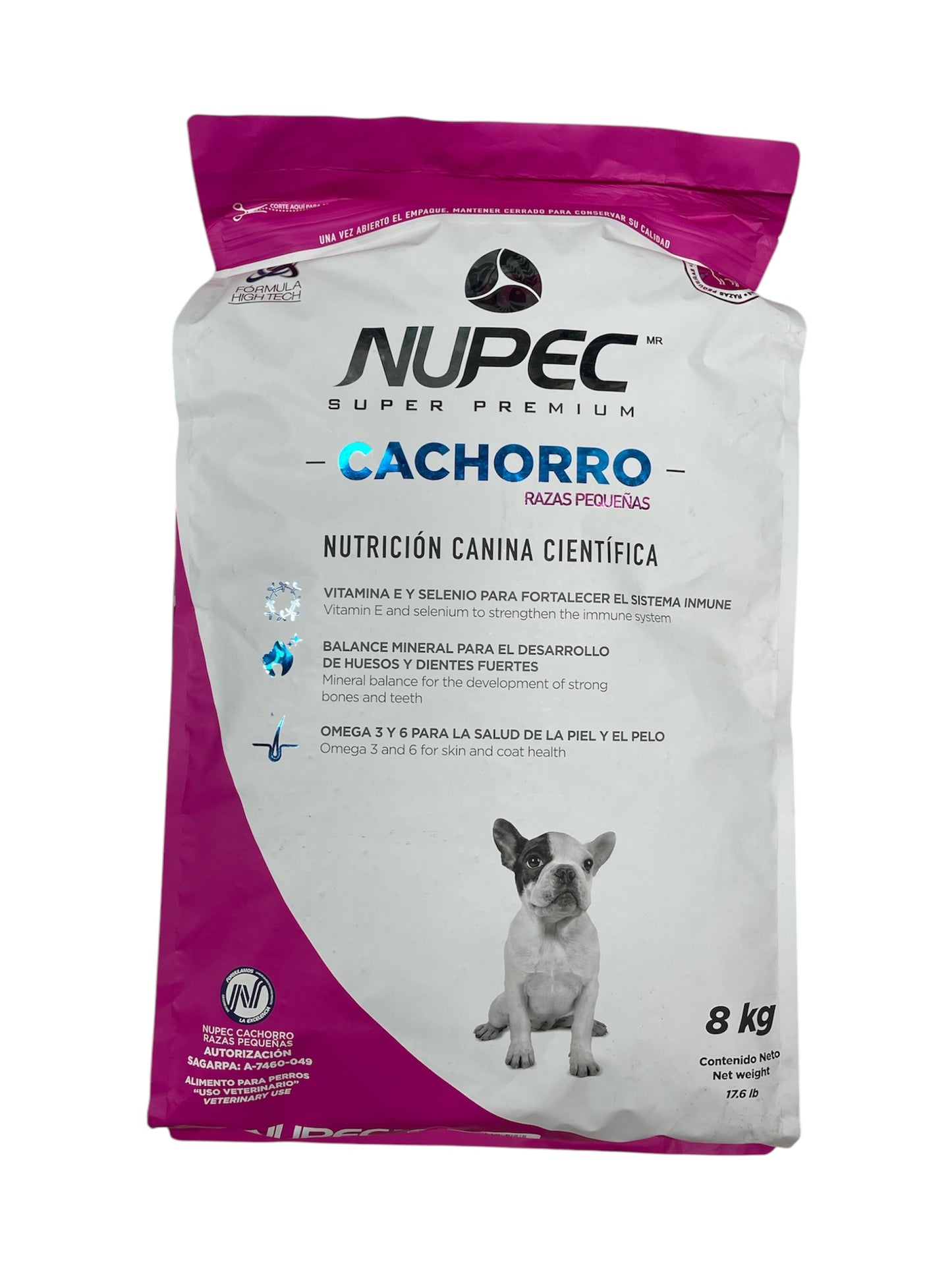 Alimento para Cachorro razas pequenas 8kg