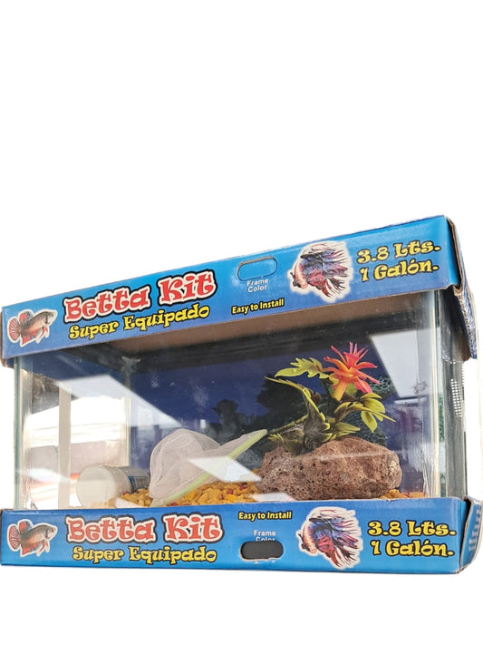 Kit de Acuario para Betta Súper Equipado de 1 Galón