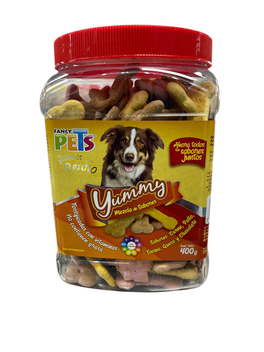 Fancy Pets Yummy Galletas para Perro Mezcla de Sabores 400 g